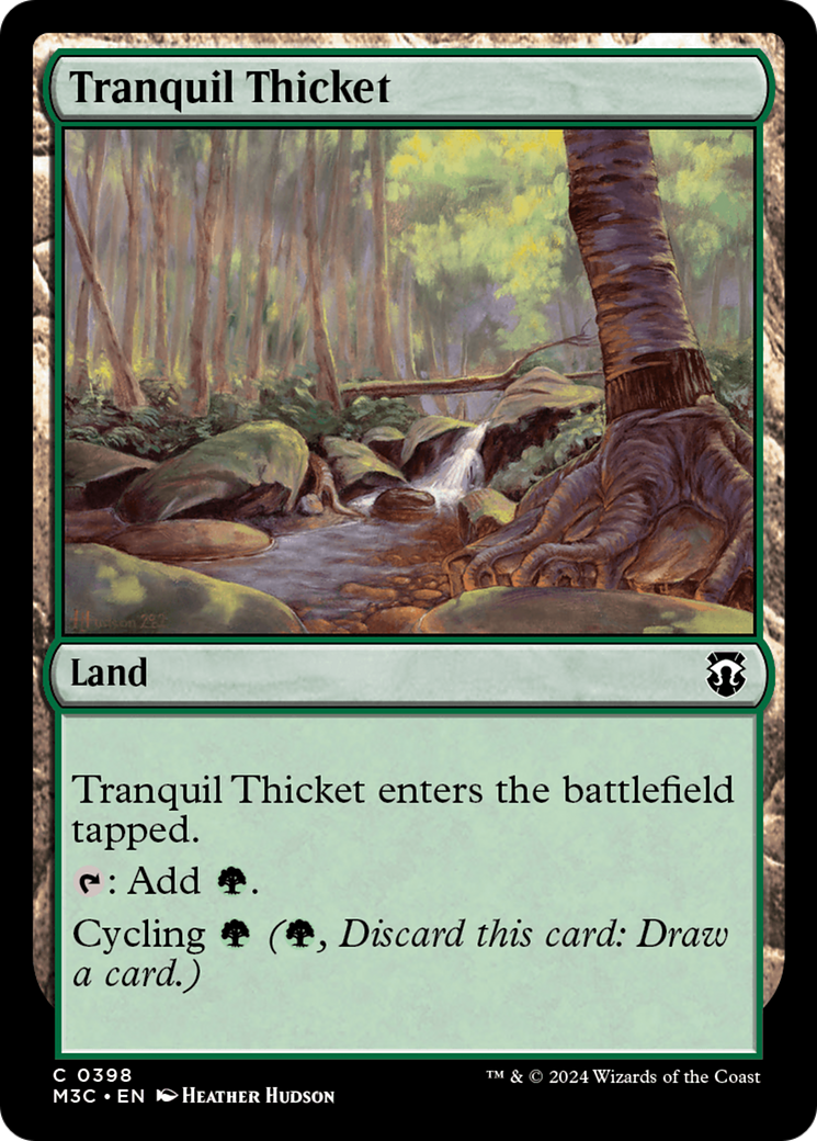 Tranquil Thicket (Ripple Foil) [Modern Horizons 3 Commander] | I Want That Stuff Brandon