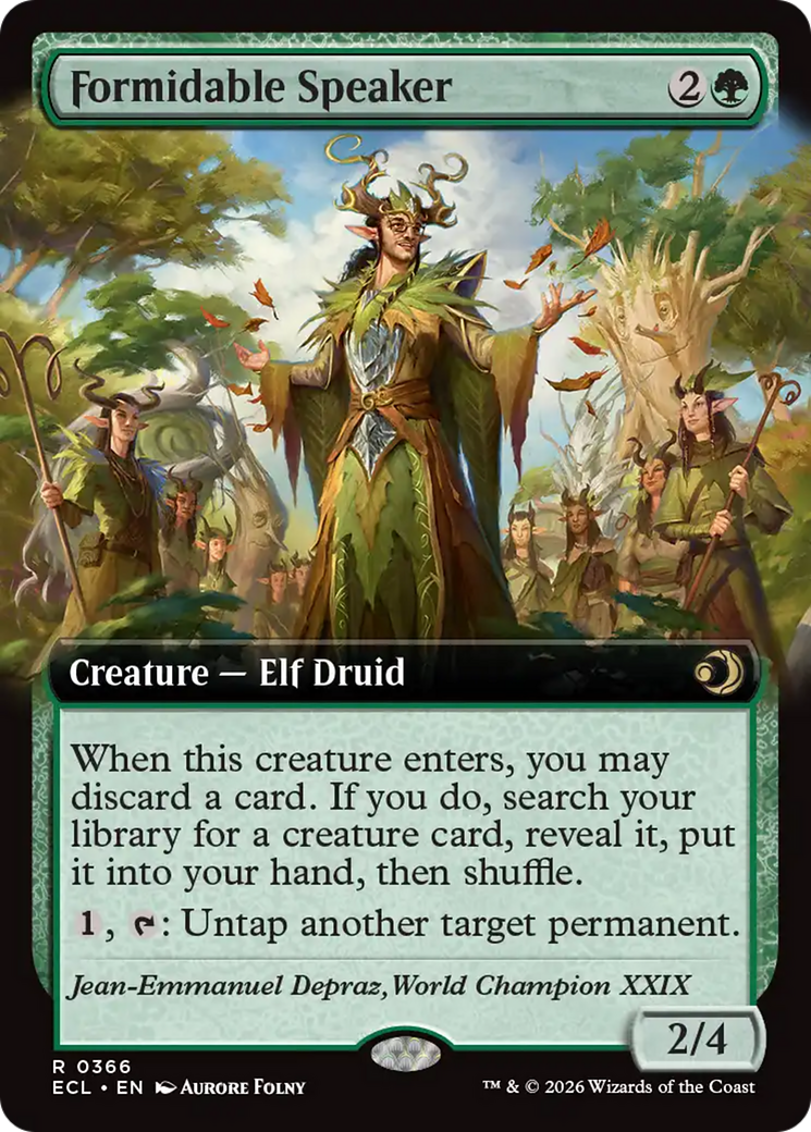 Formidable Speaker (Extended Art) [Lorwyn Eclipsed] | I Want That Stuff Brandon
