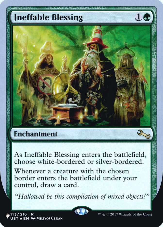 Ineffable Blessing (Bordered) (Unfinity Foil Edition) [The List] | I Want That Stuff Brandon