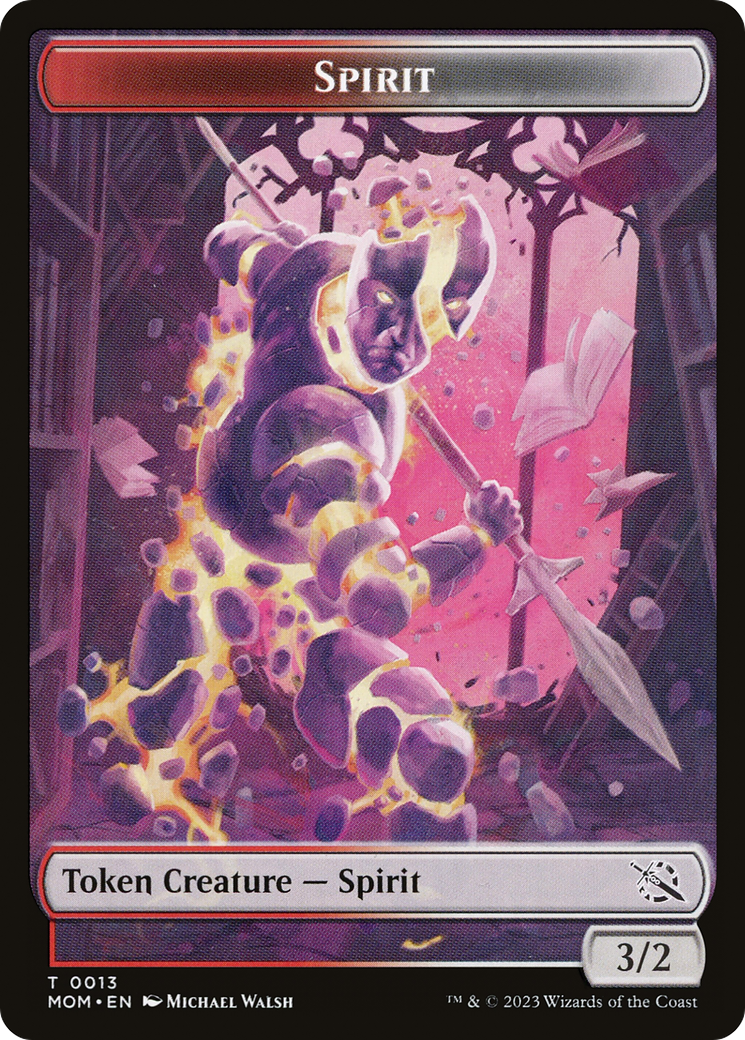 Elemental (09) // Spirit (13) Double-Sided Token [March of the Machine Tokens] | I Want That Stuff Brandon