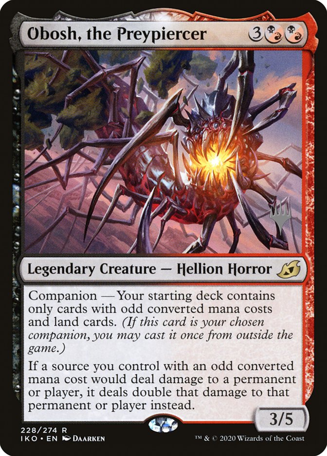 Obosh, the Preypiercer (Promo Pack) [Ikoria: Lair of Behemoths Promos] | I Want That Stuff Brandon
