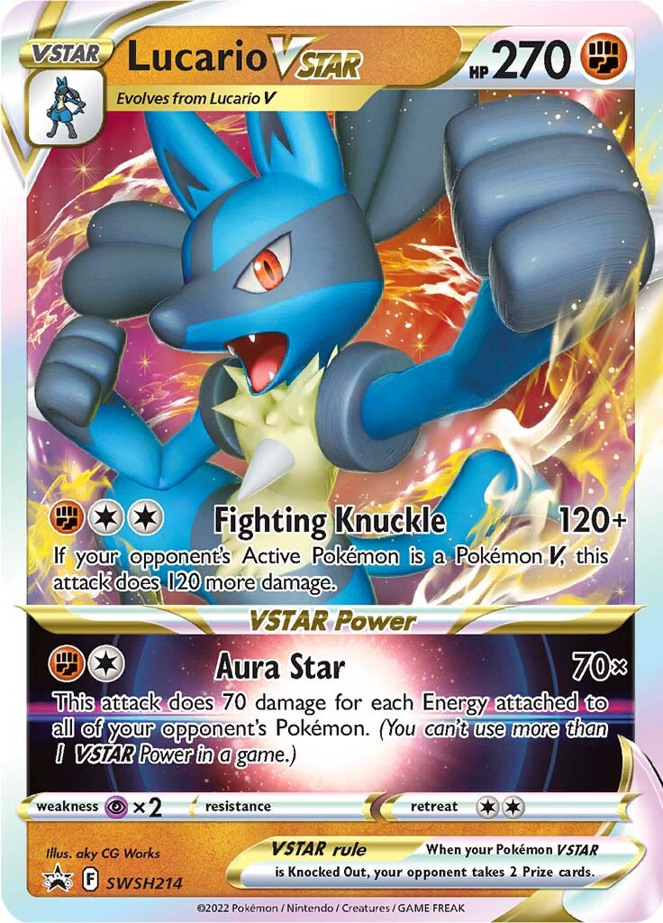 Lucario VSTAR (SWSH214) (Jumbo Card) [Sword & Shield: Black Star Promos] | I Want That Stuff Brandon