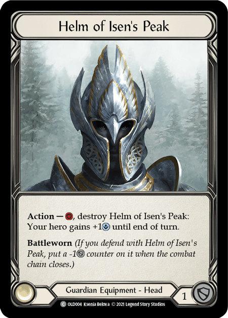 Helm of Isen's Peak [OLD004] (Tales of Aria Oldhim Blitz Deck)  1st Edition Normal | I Want That Stuff Brandon