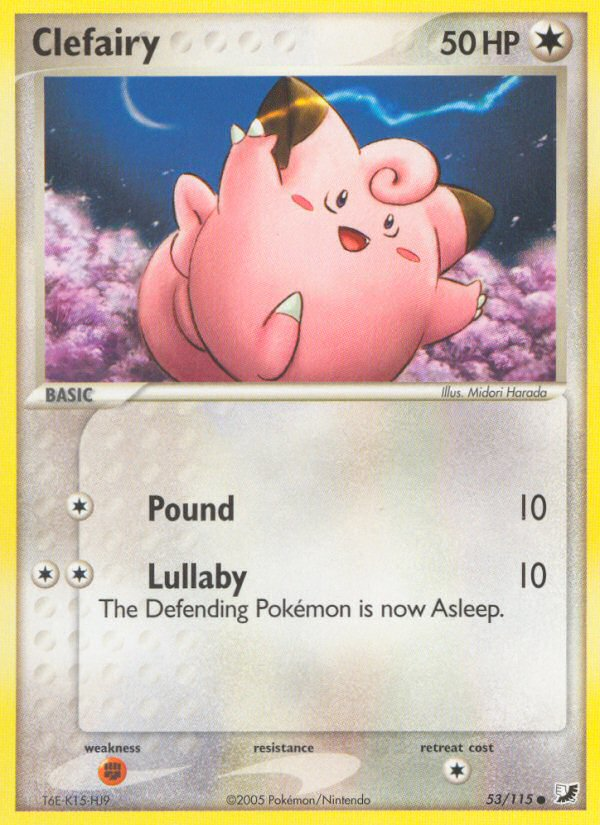 Clefairy (53/115) [EX: Unseen Forces] | I Want That Stuff Brandon