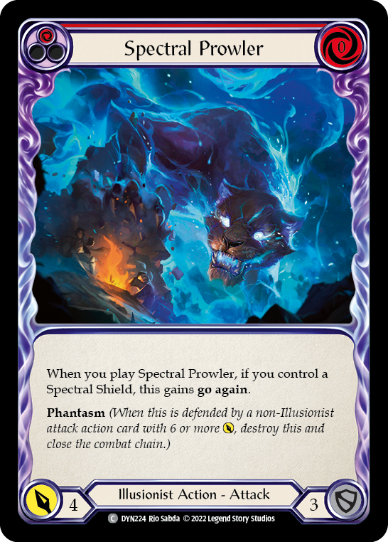 Spectral Prowler (Red) [DYN224] (Dynasty)  Rainbow Foil | I Want That Stuff Brandon