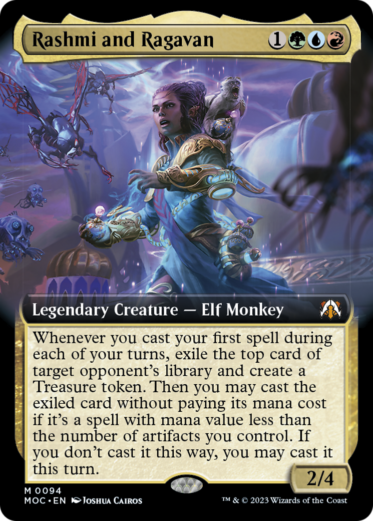 Rashmi and Ragavan (Extended Art) [March of the Machine Commander] | I Want That Stuff Brandon