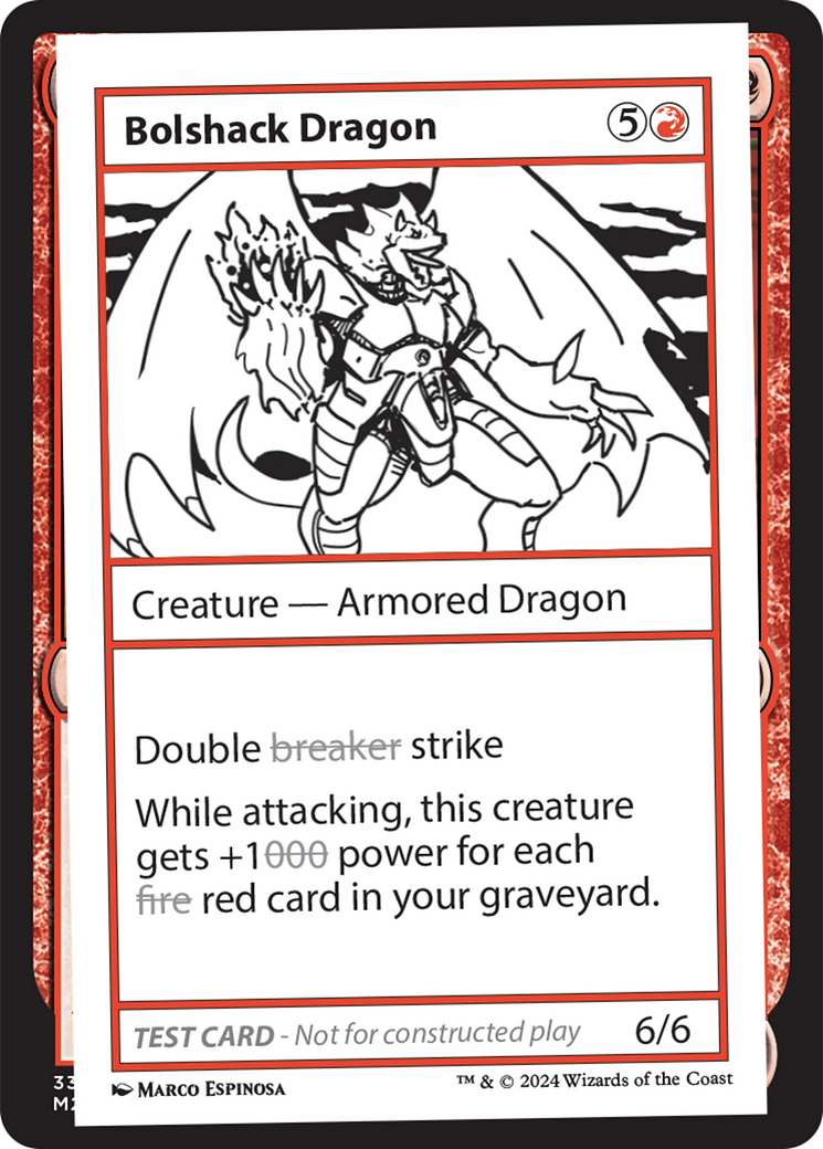 Bolshack Dragon [Mystery Booster 2 Playtest Cards] | I Want That Stuff Brandon