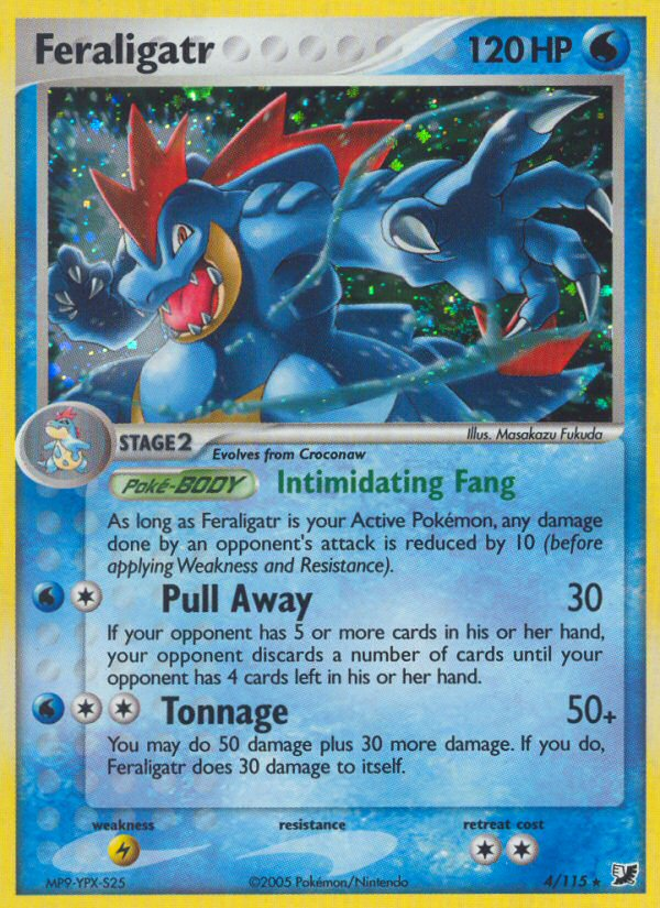 Feraligatr (4/115) [EX: Unseen Forces] | I Want That Stuff Brandon