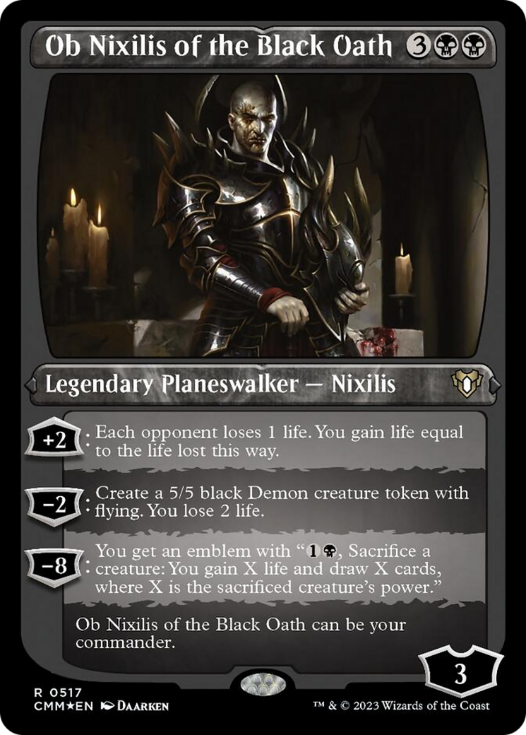 Ob Nixilis of the Black Oath (Foil Etched) [Commander Masters] | I Want That Stuff Brandon