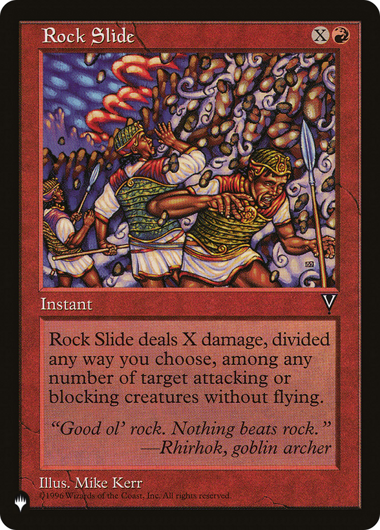 Rock Slide [The List Reprints] | I Want That Stuff Brandon