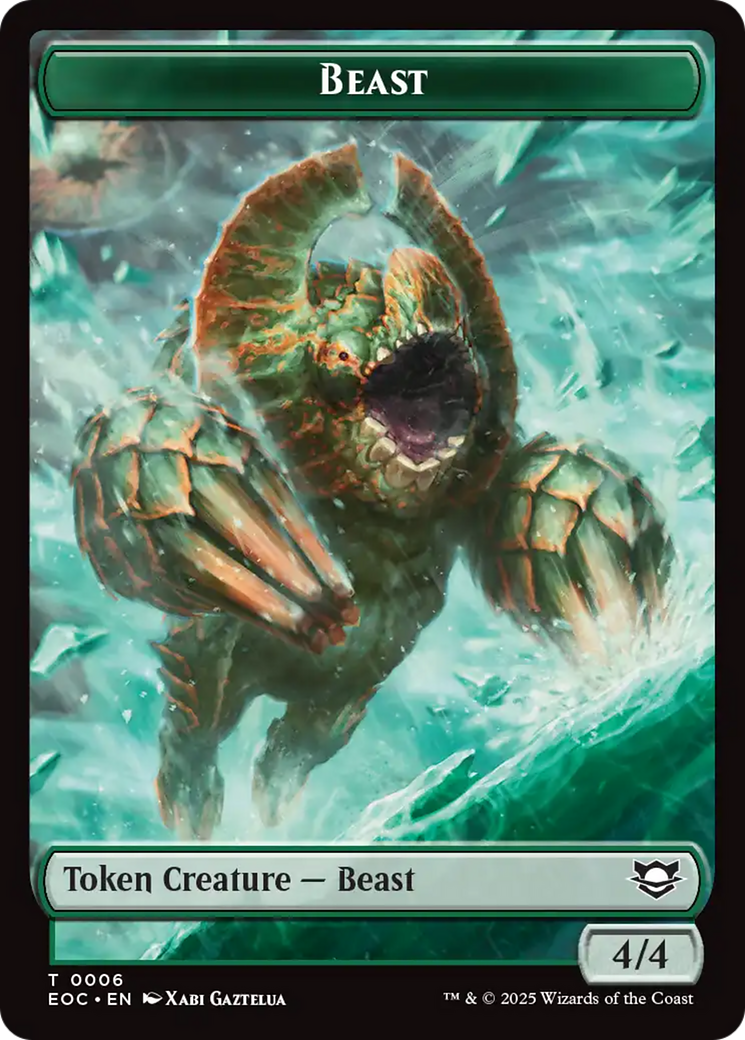 Beast (0006) // Pest Double-Sided Token [Edge of Eternities Commander Tokens] | I Want That Stuff Brandon