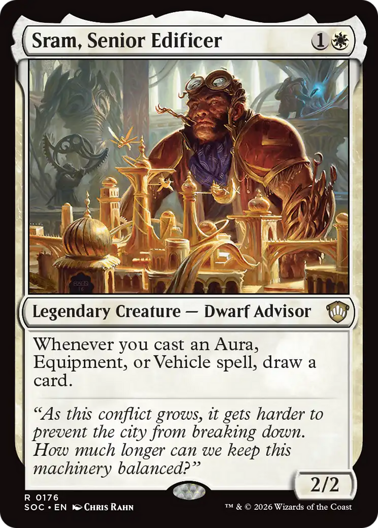 Sram, Senior Edificer [Secrets of Strixhaven Commander] | I Want That Stuff Brandon