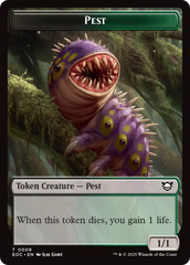 Copy // Pest Double-Sided Token [Edge of Eternities Commander Tokens] | I Want That Stuff Brandon