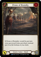 Drone of Brutality (Yellow) [U-WTR165] (Welcome to Rathe Unlimited)  Unlimited Rainbow Foil | I Want That Stuff Brandon