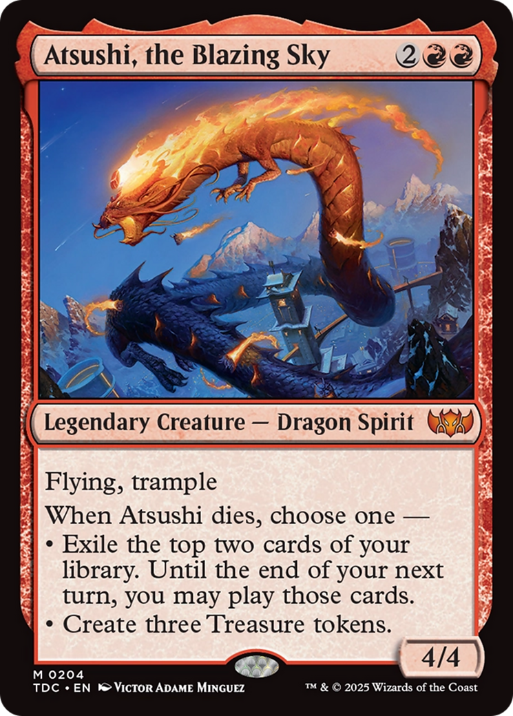 Atsushi, the Blazing Sky [Tarkir: Dragonstorm Commander] | I Want That Stuff Brandon