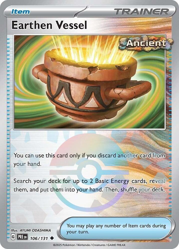 Earthen Vessel (106/131) (Poke Ball Pattern) [Scarlet & Violet: Prismatic Evolutions] | I Want That Stuff Brandon