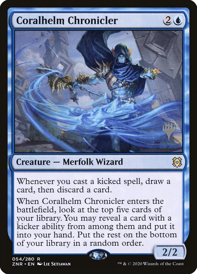 Coralhelm Chronicler (Promo Pack) [Zendikar Rising Promos] | I Want That Stuff Brandon