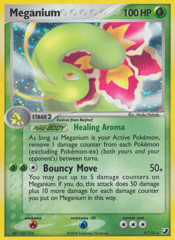 Meganium (9/115) [EX: Unseen Forces] | I Want That Stuff Brandon