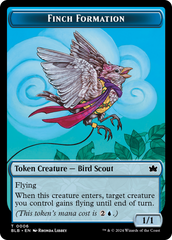 Rabbit // Finch Formation Double-Sided Token [Bloomburrow Tokens] | I Want That Stuff Brandon