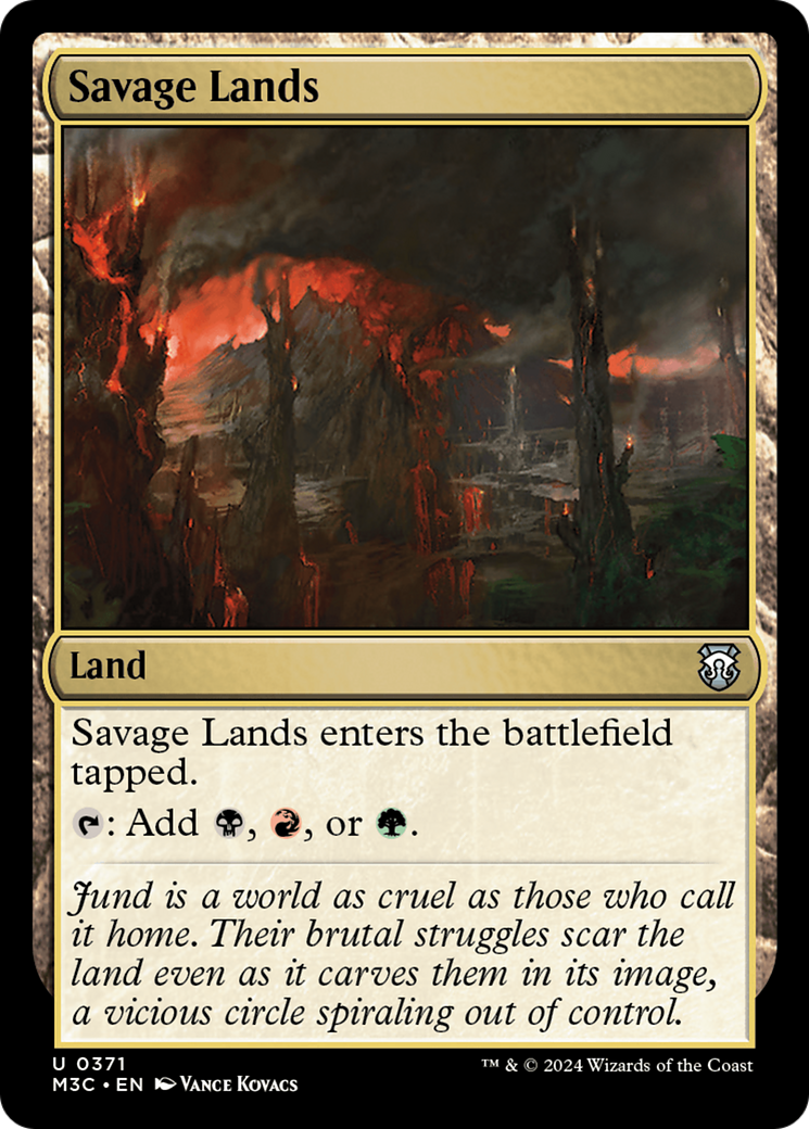 Savage Lands (Ripple Foil) [Modern Horizons 3 Commander] | I Want That Stuff Brandon