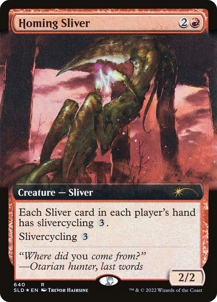 Homing Sliver (Extended Art) [Secret Lair Drop Promos] | I Want That Stuff Brandon