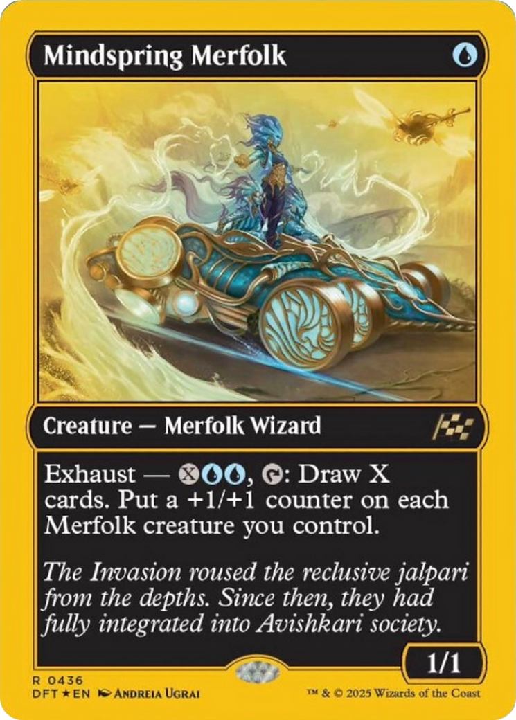 Mindspring Merfolk (First-Place Foil) [Aetherdrift] | I Want That Stuff Brandon