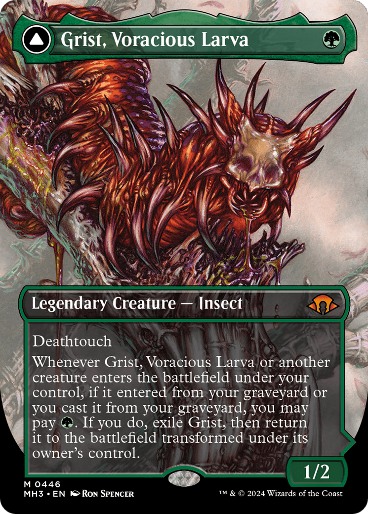 Grist, Voracious Larva // Grist, the Plague Swarm (Borderless) [Modern Horizons 3] | I Want That Stuff Brandon