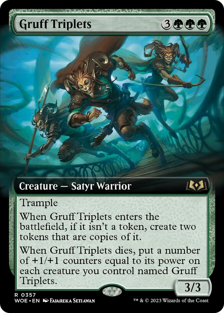 Gruff Triplets (Extended Art) [Wilds of Eldraine] | I Want That Stuff Brandon