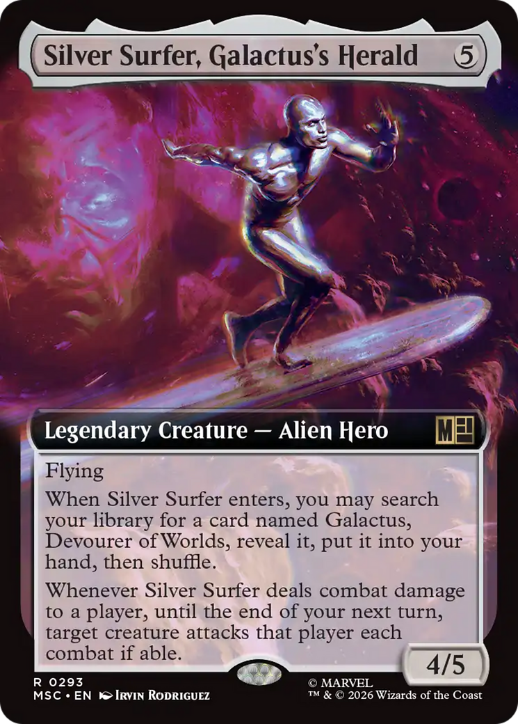 Silver Surfer, Galactus's Herald (Extended Art) [Marvel Super Heroes Commander] | I Want That Stuff Brandon