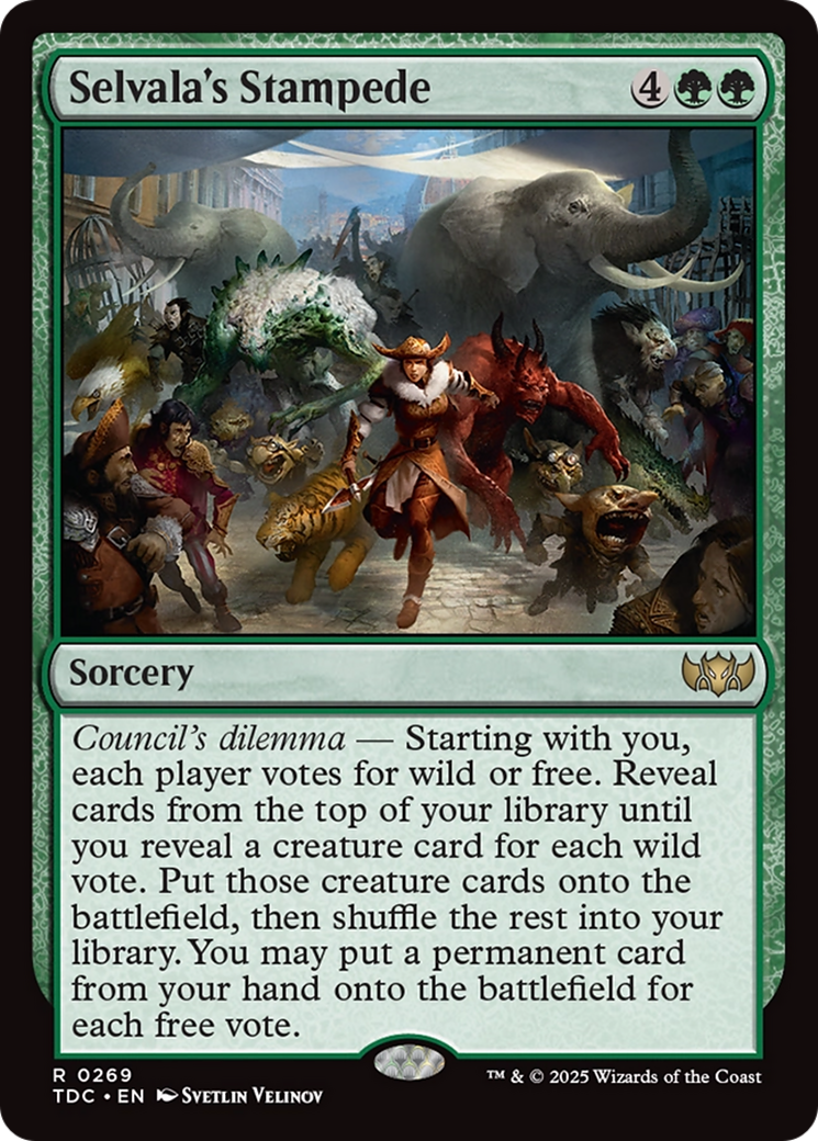 Selvala's Stampede [Tarkir: Dragonstorm Commander] | I Want That Stuff Brandon