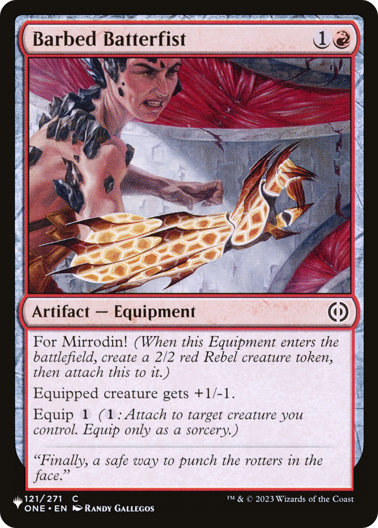 Barbed Batterfist [The List Reprints] | I Want That Stuff Brandon