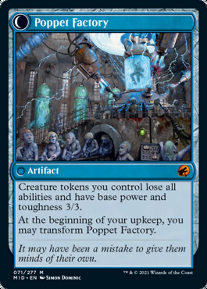 Poppet Stitcher // Poppet Factory [Innistrad: Midnight Hunt] | I Want That Stuff Brandon