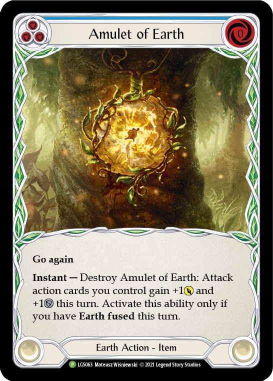 Amulet of Earth [LGS063] (Promo)  Cold Foil | I Want That Stuff Brandon