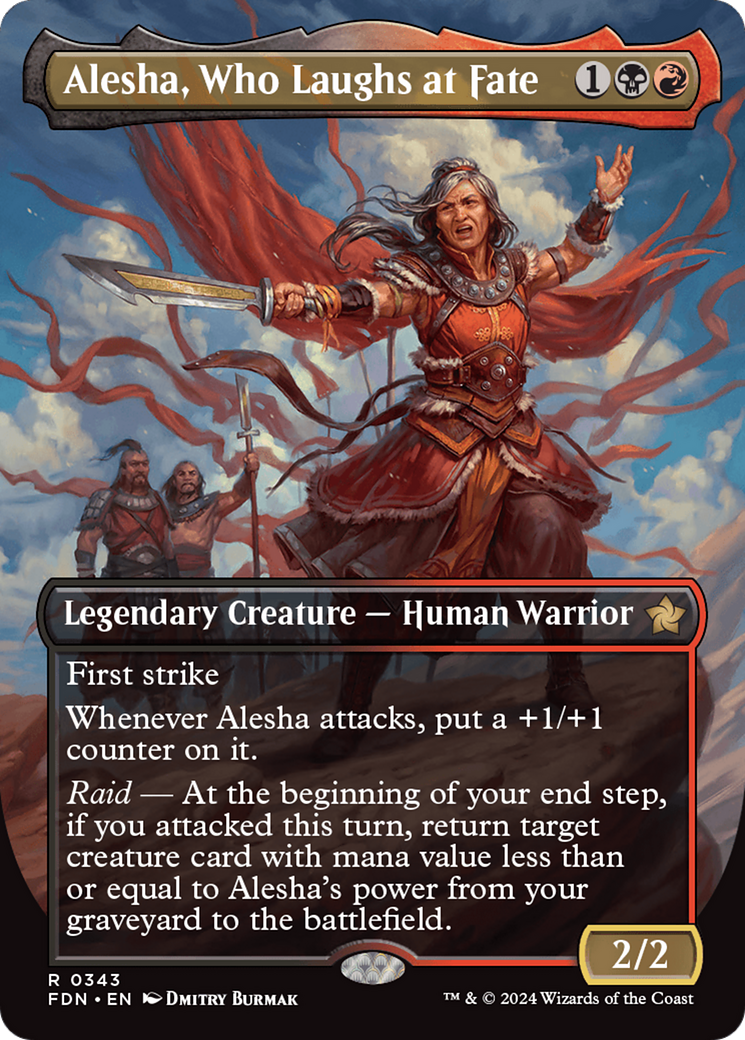 Alesha, Who Laughs at Fate (Borderless) [Foundations] | I Want That Stuff Brandon