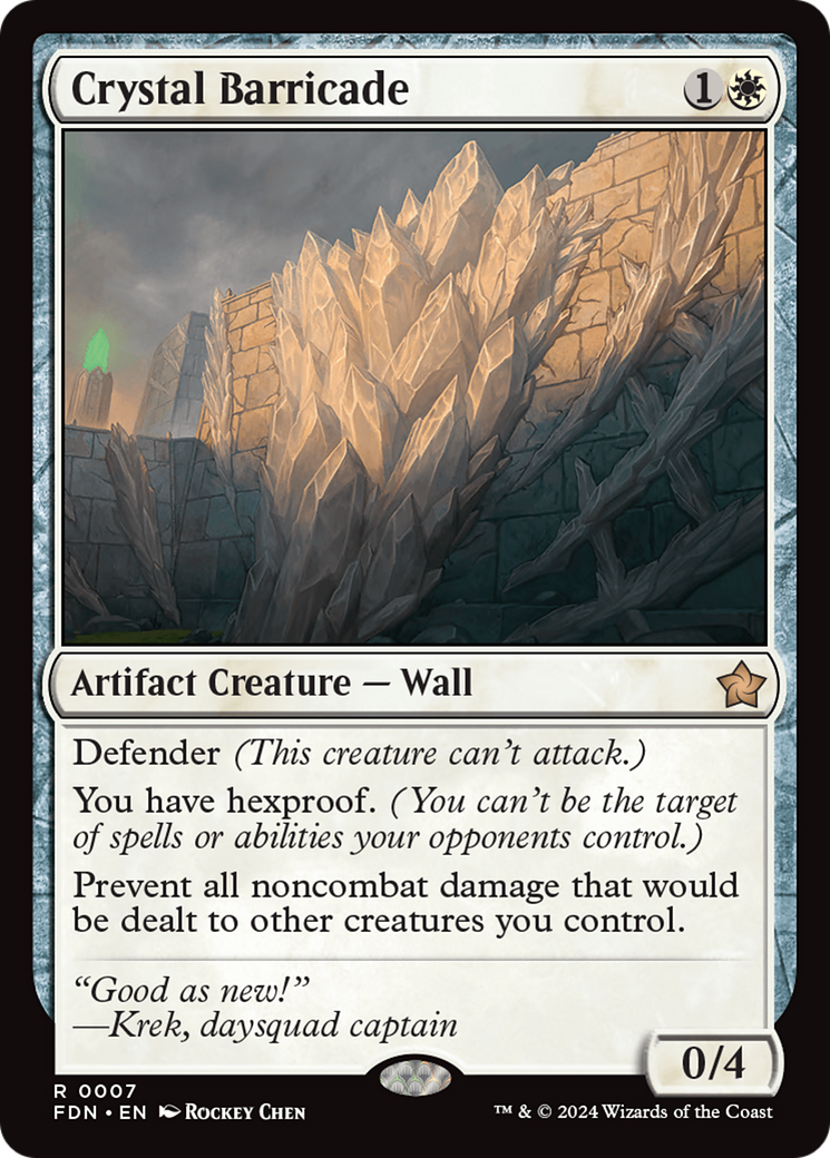 Crystal Barricade [Foundations] | I Want That Stuff Brandon