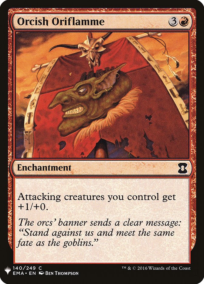 Orcish Oriflamme [Mystery Booster] | I Want That Stuff Brandon