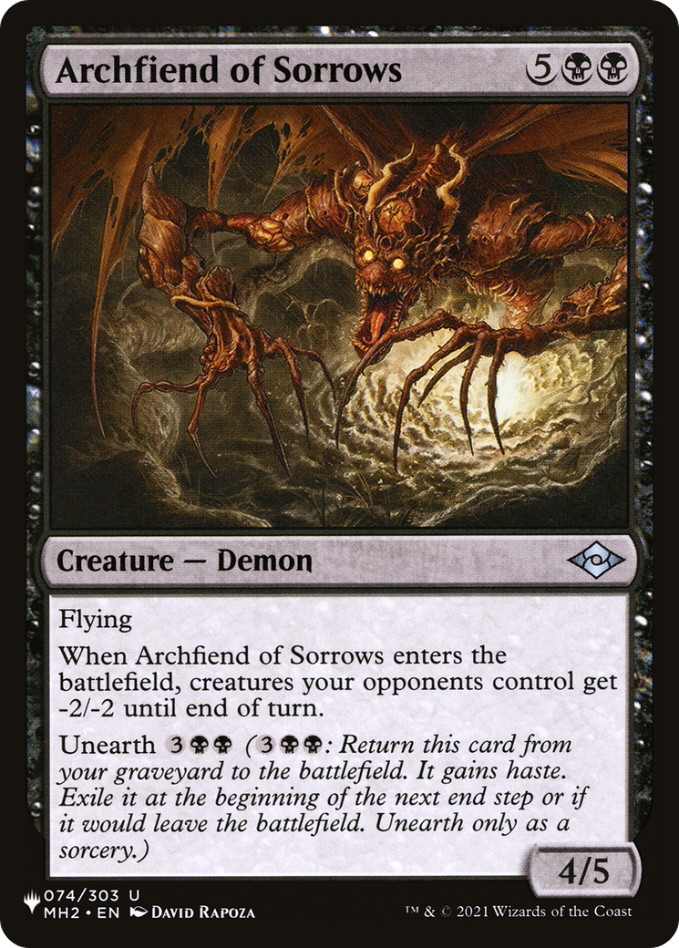 Archfiend of Sorrows [The List Reprints] | I Want That Stuff Brandon