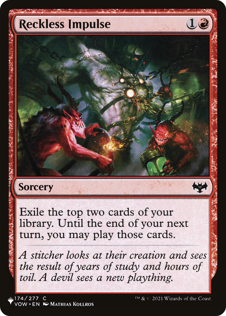 Reckless Impulse [The List] | I Want That Stuff Brandon