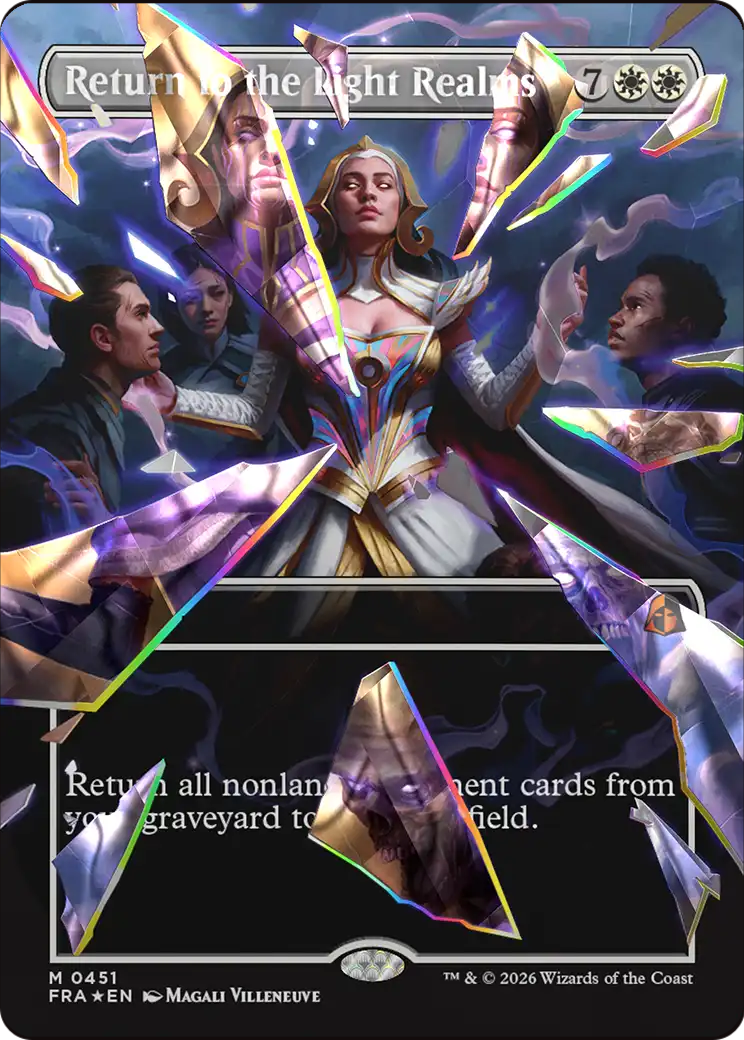 Return to the Light Realms (Borderless) (Facet Foil) (0415) [Reality Fracture] | I Want That Stuff Brandon