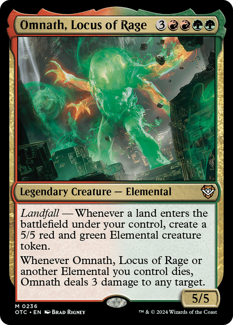 Omnath, Locus of Rage [Outlaws of Thunder Junction Commander] | I Want That Stuff Brandon