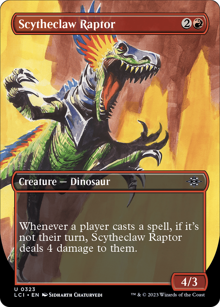 Scytheclaw Raptor (Borderless) [The Lost Caverns of Ixalan] | I Want That Stuff Brandon