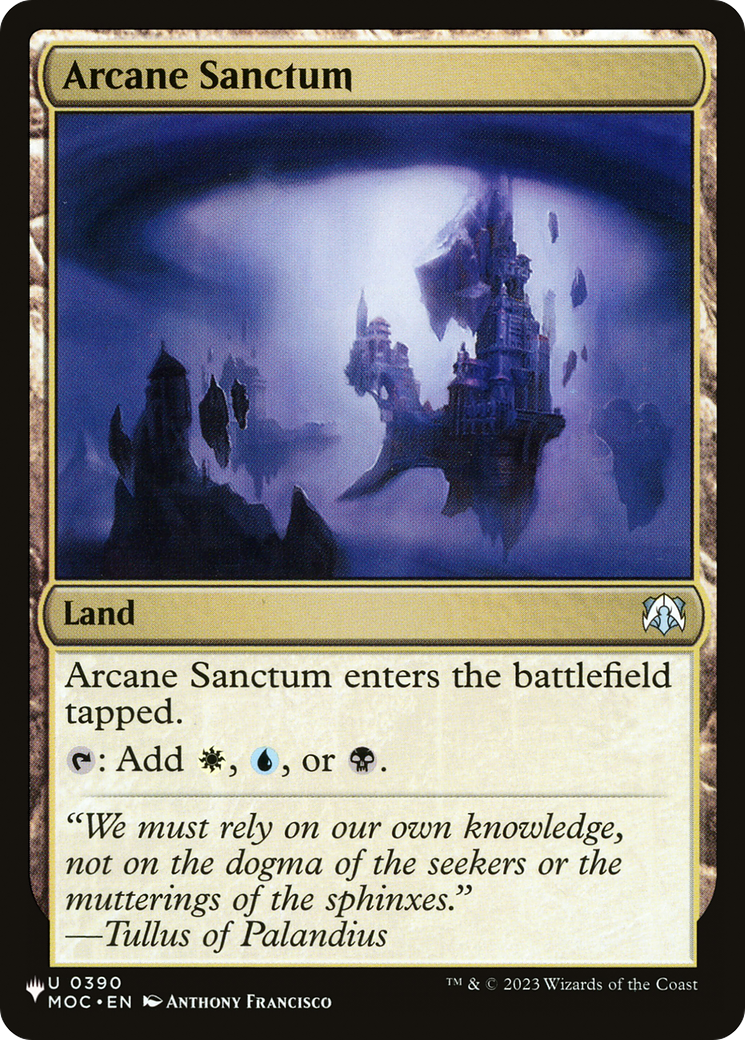 Arcane Sanctum (MOC) [The List] | I Want That Stuff Brandon