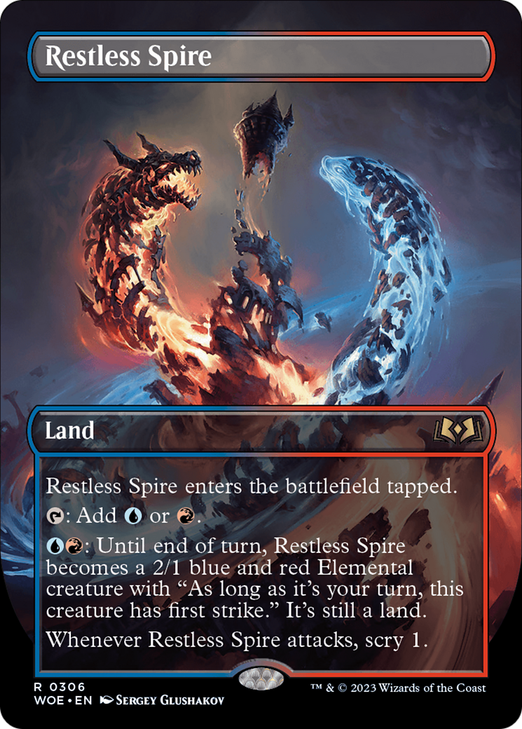 Restless Spire (Borderless) [Wilds of Eldraine] | I Want That Stuff Brandon