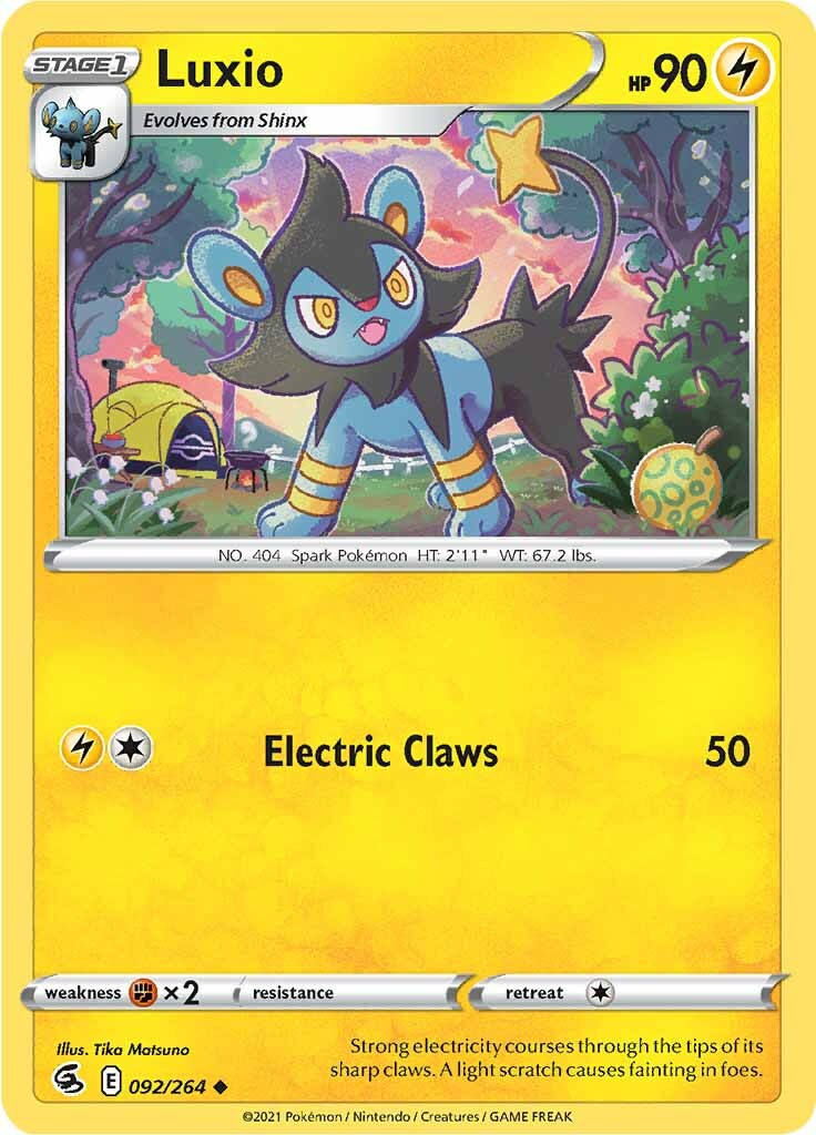 Luxio (092/264) [Sword & Shield: Fusion Strike] | I Want That Stuff Brandon