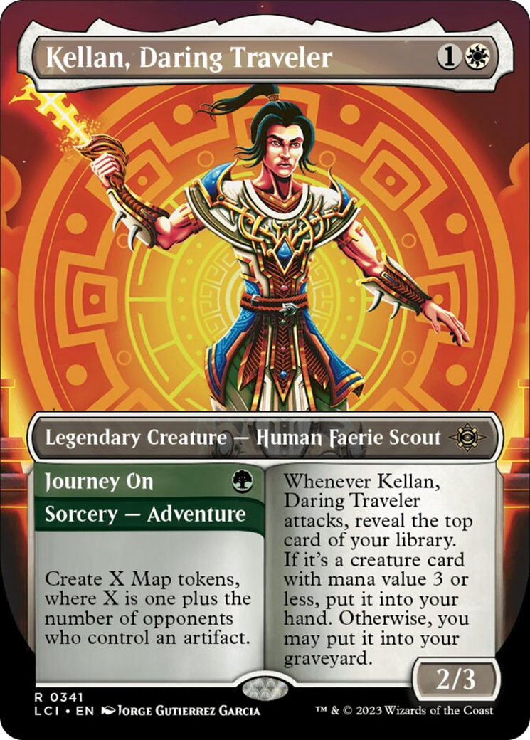 Kellan, Daring Traveler (Borderless) [The Lost Caverns of Ixalan] | I Want That Stuff Brandon