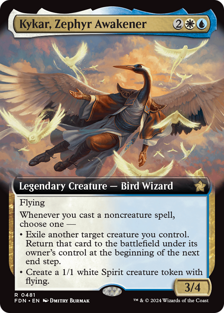 Kykar, Zephyr Awakener (Extended Art) [Foundations] | I Want That Stuff Brandon