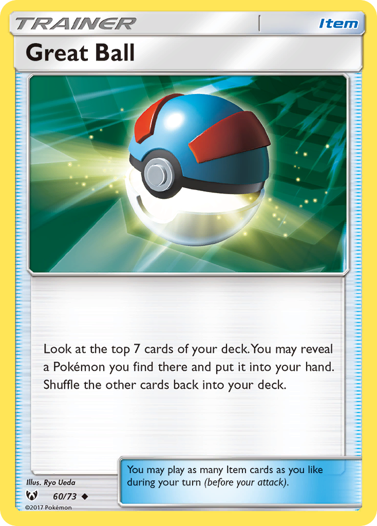 Great Ball (60/73) [Sun & Moon: Shining Legends] | I Want That Stuff Brandon