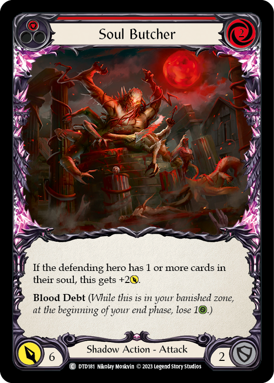 Soul Butcher (Red) [DTD181] (Dusk Till Dawn)  Rainbow Foil | I Want That Stuff Brandon