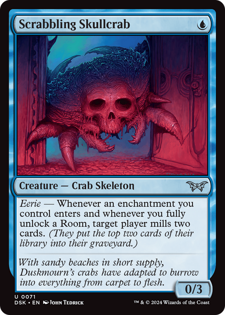 Scrabbling Skullcrab [Duskmourn: House of Horror] | I Want That Stuff Brandon