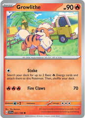 Growlithe (031/198) [Scarlet & Violet: Base Set] | I Want That Stuff Brandon